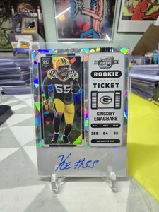 2022 Panini Contenders /22 Rookie Ticket Auto Kingsley Enagbare #181 Cracked Ice - Bild 1 von 2
