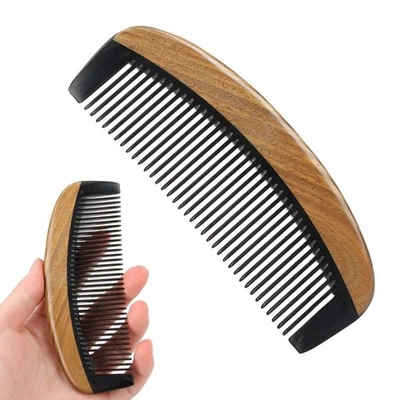 Natural Wood Sandalwood Comb Beard Wooden Comb Pocket Size Massage Hair Care 5" - Image 1 of 4