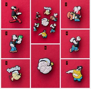 Popeye Shoe Charms PVC Waterproof Charms 7 Different Styles One Delivery Cost - Picture 1 of 1