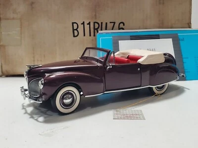 Lincoln Continental Mark 1 convertible Franklin Mint 1941 escala 1:24 coche diecast Foto 1 de 4