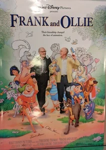 Walt Disney Pictures Presents Frank and Ollie Poster HAND-SIGNED Double Sided - Picture 1 of 2
