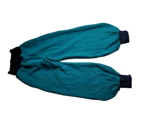 Damenpumphose Baumwollfleece petrol mit Taschen Futter unifarben - Bild 1 von 11