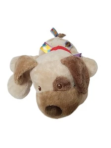 Taggies Buddy Puppy Dog Plush Ribbon Tags Stuffed Animal Tan Lovey Toy 10”L Soft - Bild 1 von 9