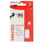 VELCRO Stick On Tape Adhesive Fasteners Hook & Loop 20mm X 50cm - White