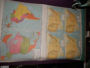 1962 Transport U.S. and American Neighbors Pull Down Roller School Maps - Picture 1 of 4