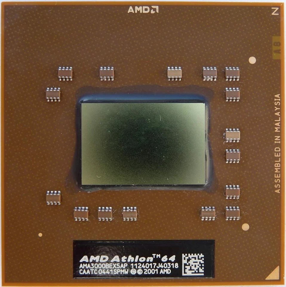 AMD Mobile Athlon 64 3000+ CPU - AMA3000BEX5AP Portable Notebook Processor - Image 1 of 1