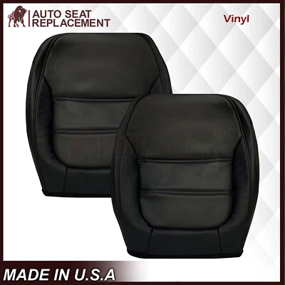 Fundas de asiento de cuero sintético negro parte inferior izquierda derecha Volkswagen Jetta 2011-2016 Foto 1 de 4