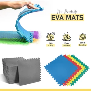 EVA Foam Interlocking Puzzle Mat Kids Play Gym Flooring Exercise & Yoga Tiles - Picture 1 of 91