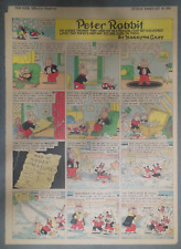 Peter Rabbit Sunday Page by Harrison Cady from 2/16/1941 Large Full Page Size