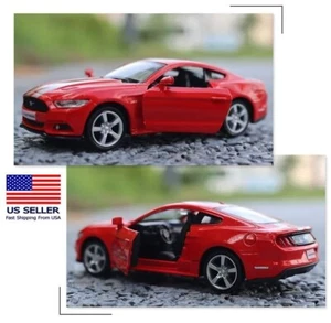 2015 FORD MUSTANG GT 5.0 MUSCLE CAR ~ 1/36 NEW RED DIECAST VEHICLE MODEL GIFT - Picture 1 of 12