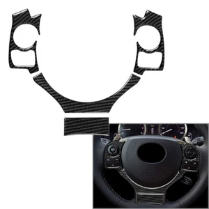 4 Pcs Carbon Fiber Steering Wheel Cover Trim New For Lexus IS250 NX200 200t 300h - Picture 1 of 6