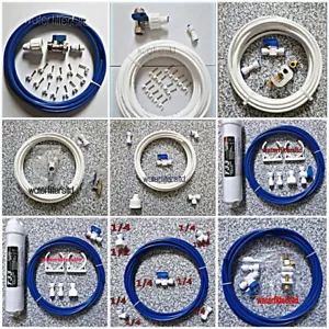 Fridge Freezer Water Filter Plumbing Fittings Connection kit Pipe Connectors - Picture 1 of 23