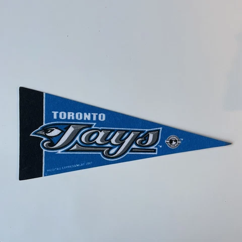Toronto Blue Jays Vintage Old Logo MLB Mini Pennant 9"x4” Felt Banner Flag Cover