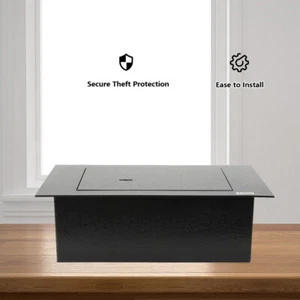 Steel Plate Underground Hidden Floor Safe For Money Jewelry Home Security Black - Picture 1 of 12