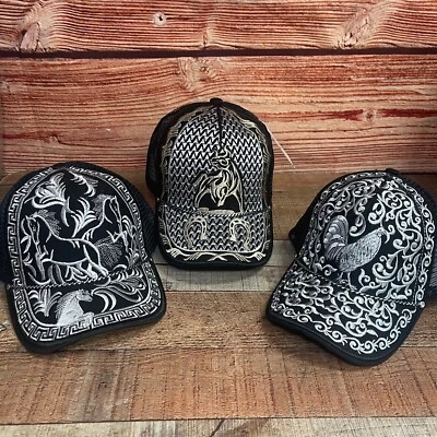 Sombrero enchapado en color plata malla artesanal espalda Gris Gorra Artesanal Platidado Charro Foto 1 de 4