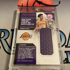 2017-18 Panini Chronicles Swatches Pink /99 Lonzo Ball #CS-LBL Rookie RC