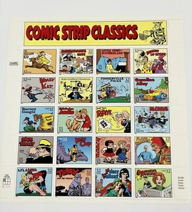 3000 MNH OG Sheet of 20 of 1995 32c Comic Strip Classics - Classic Collection - Picture 1 of 2