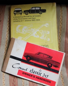 FORD CONSUL CLASSIC 315 & CAPRI CLASSIC 335 1961-64 WORKSHOP MANUAL *HARDBACK*+ - Picture 1 of 7