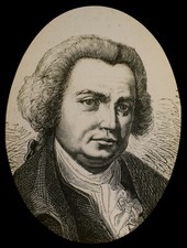 Magic Lantern Slide JOHN SMEATON C1900 ILLUSTRATION LIGHTHOUSE LEEDS ENGINEER 