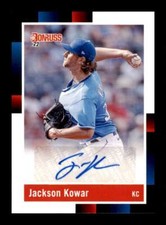 2022 Donruss Retro 1988 Signatures Jackson Kowar #R88S-JK Rookie RC Auto Royals 