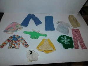 JOB LOT #3 OF BARBIE SIZE CLOTHES - SOME OLDER TOPS SWEATER PANTS - Picture 1 of 1