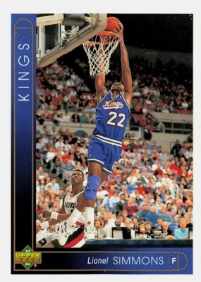 1993-94 Upper Deck Basketball #99 Lionel Simmons - Image 1 of 2