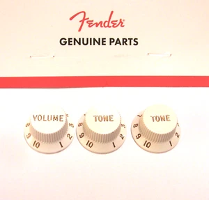 Juego de perillas Fender Stratocaster blancas 099-2035-000 - Imagen 1 de 2