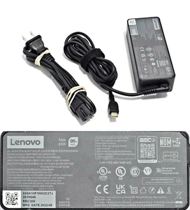 Lenovo 65 Watt Type-C USB AC Adapter ADLX65YCC2D For ThinkPad IdeaPad ThinkBook - Picture 1 of 6