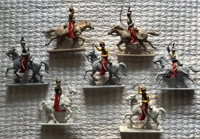 Mamelucos Italeri Napoleónicos Retirados 54mm #6877 Pintados, 7 Guerreros y Caballos Foto 1 de 4