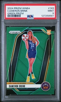 Cameron Brink 2024 Panini Prizm Green Variation #143 Rookie (RC) PSA 9 - Image 1 of 2