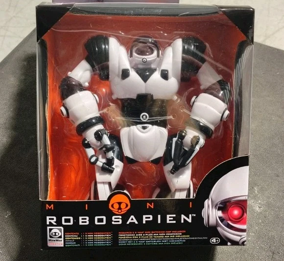 WooWee Robotics Mini Robosapien Robot Black / White New   - Image 1 of 1