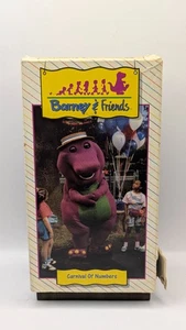 Barney And Friends Carnival Of Numbers VHS Tape 1992 Time Life Video Kids Show - Picture 1 of 4