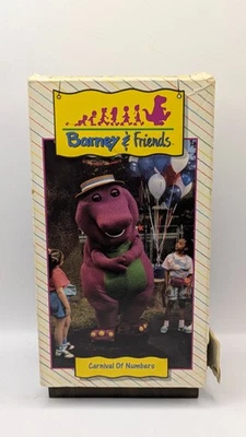 Barney And Friends Carnival Of Numbers VHS Tape 1992 Time Life Video Kids Show - Image 1 of 4