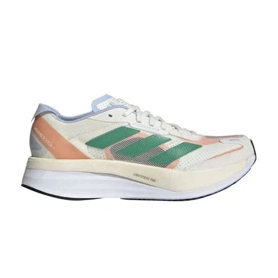 Nuevo con caja Adidas Adizero Boston 11 Mujeres Correr Blanco Tinte Verde Corte Talla 9 HQ3697 Foto 1 de 4