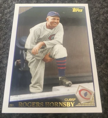 2009 Topps Updates & Highlights #UH71 SP Legend Variation - Rogers Hornsby Cubs - Image 1 of 2
