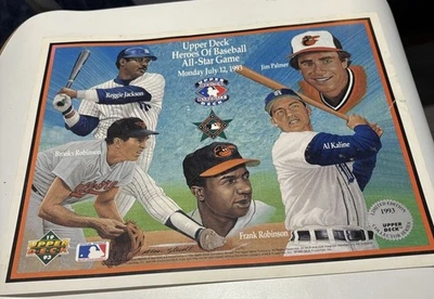 Jim Palmer Brooks Robinson 1993 Upper Deck Heroes of Baseball All-Star Game - Image 1 of 4