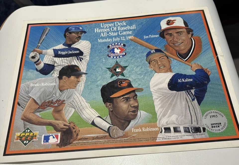 Jim Palmer Brooks Robinson 1993 Upper Deck Heroes of Baseball All-Star Game Foto 1 de 4