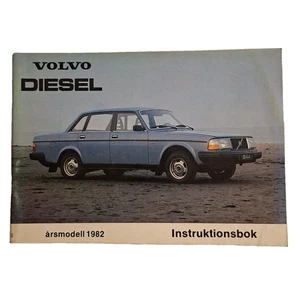 VOLVO 240 Diesel Instruction Manual 1982 Swedish Original - Picture 1 of 3