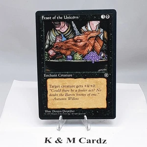 MTG - Homelands - Feast of the Unicorn - Version 2 - Common - Lightly Played - Picture 1 of 6