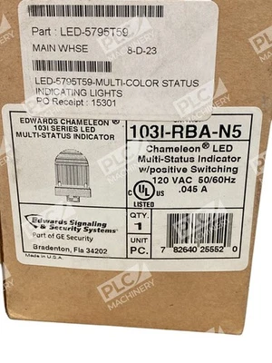 Edwards Signaling LED-578ST50 MULTI-STATUS INDICATOR LIGHTS 103I-RBA-N5 - Image 1 of 4
