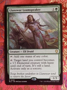Llanowar Loamspeaker Bloomburrow Commander Magic The Gathering MTG card - Picture 1 of 1