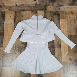 Daily Practice Anthropologie Miles geripptes Mini Strick Pullover Kleid XS Petite - Bild 1 von 16