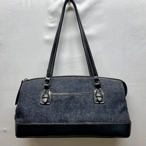 Bolso de mano vintage LIZ CLAIBORNE Villager Tweed para mujer Bolso de hombro Cartera - Imagen 1 de 21