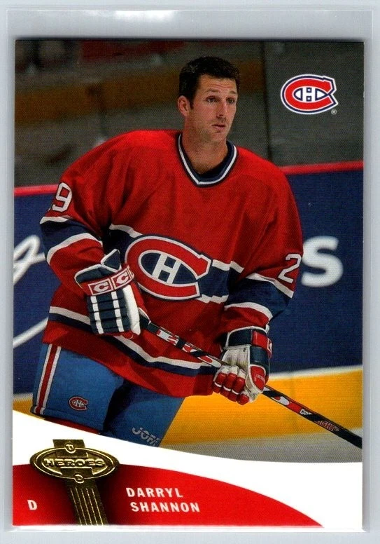 2000-01 Upper Deck Heroes #65 Darryl Shannon Montreal Canadiens - Image 1 of 2