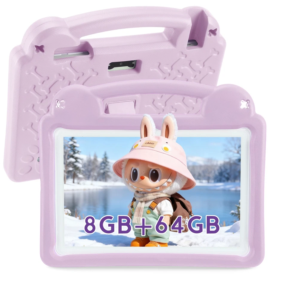 Kinder Tablet 10.1 Zoll Andriod 15 8GB+64GB 5000mAh Dual Kamera Wifi6 Bluetooth - Bild 1 von 4
