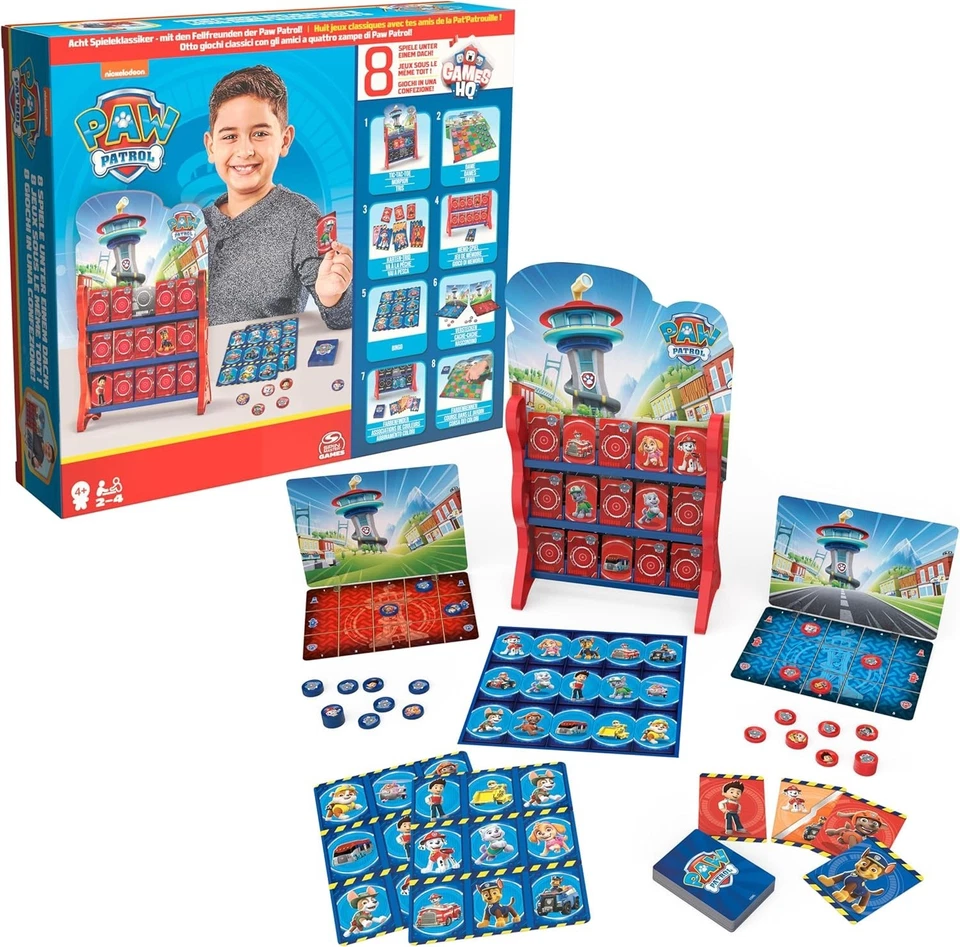 Paw Patrol Spielesammlung 8 Spiele Klassiker für Kinder ab 4 Jahren Spin Master - Bild 1 von 1