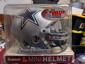 Selten Flozell Adams Dallas Cowboys signed handsigniert Mini Helm Coa - Bild 1 von 3