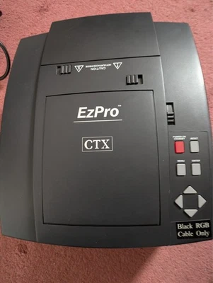 EZ Pro CTX Projector EZPRO550 with case, wires, remote and spare bulbs - Image 1 of 4