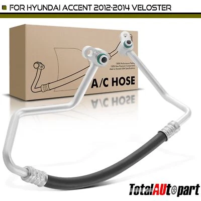 Nueva manguera de descarga de refrigerante de aire acondicionado para Hyundai Accent 2012-2014 Veloster 12-15 Foto 1 de 4