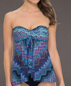 PERFIL DE GOTTEX FLY AWAY TANKINI TOP SKYLINE TALLA 6 EE. UU. - Imagen 1 de 2